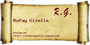 Rafay Gizella névjegykártya
