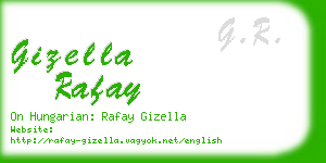 gizella rafay business card